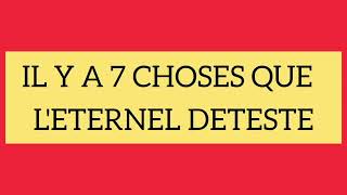 7 CHOSES QUE LETERNEL DETESTE  I DONT OWN ANY COPYRIGHT TO THESE SONGS [upl. by Merrill246]