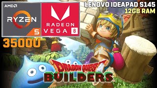 Dragon Quest Builders  Ryzen 5 3500U  VEGA 8  720p Medium Settings 35W TDP [upl. by Ahsinehs548]