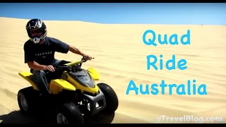 Quad Riding at Stockton Sand Dunes Australia [upl. by Anem633]