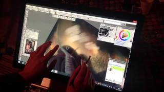 Painter X3 on Windows 8 multitouch display [upl. by Shreve]