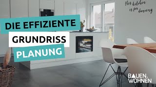 Haus bauen Grundriss planen  Haustour Tipps für eine effiziente Grundrissplanung  Platz sparen [upl. by Alrad]