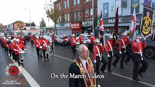 Burntollet Sons of Ulster  ABOD Remembrance Day Parade Belfast 2023 [upl. by Emelen]