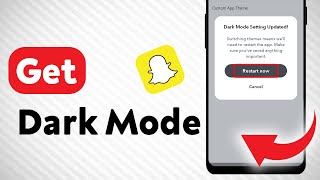 How to Get Dark Mode On Snapchat Updated [upl. by Ainavi]