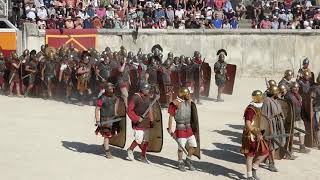 Vercingetorix la bataille de Gergovie Grand Spectacle Historique Nîmes 2023 [upl. by Uehttam]