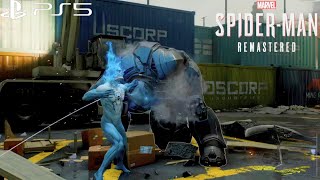 SPiDERMAN GOST VS RHiNO MarvelSpiderman RemasteredPS5PRO 4K HDR 60FPSspidermanmarvelps5gaming [upl. by Karmen56]