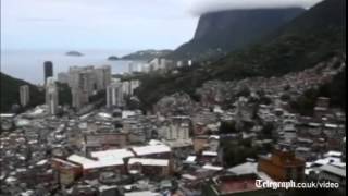 World Cup violence flares in Brazil favela [upl. by Worra]