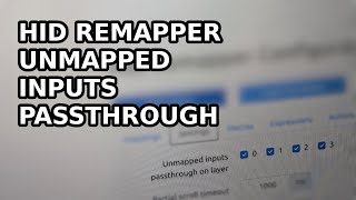 HID Remapper Unmapped inputs passthrough [upl. by Kersten766]