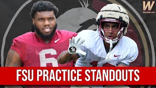 FSU Spring Practice Standouts  FSU Football  Jeff Cameron Show  Warchant TV FSU [upl. by Dott]