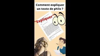 Comment expliquer un texte de philosophie [upl. by Anemaj]