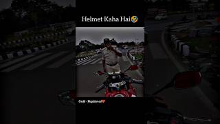 Helmet Kaha Hai🤣  For More Videos Subscribe My YouTube Channel shorts ytshorts viralvideo [upl. by Nnayelhsa]