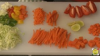 Cuts of Vegetables By Vahchef  vahrehvahcom [upl. by Doro199]