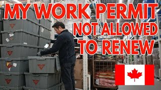 🔴BAD NEWS MY LMIA AND WORK PERMIT IS NOT ALLOWED TO RENEW  Pinoy in Canada [upl. by Eetsirhc]