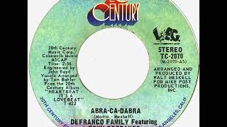 The Defranco Family  Abra Ca Dabra 1973 Canada [upl. by Zuckerman]