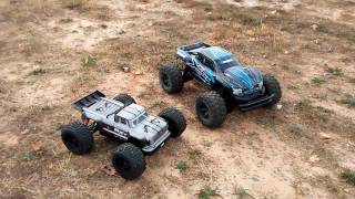 Arrma Outcast and Traxxas X Maxx run [upl. by Rozanna545]