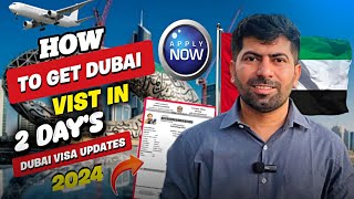 How to get Dubai visit in 2 Days  Dubai visa Updates [upl. by Alleram948]