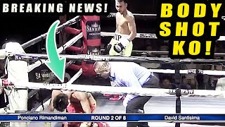 BREAKING SANTISIMA PANALO BRUTAL 2ND RD KNOCKOUT SANTISIMA VS RIMANDIMAN MALAINOUE BODY SHOT KO [upl. by Ainiger753]