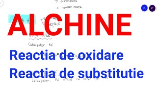 Alchine  reactia de oxidare si reactia de substitutie [upl. by Xxam]