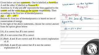 Given below are two statements One is labelled as Assertion A and the other is labelled as Reas [upl. by Harriet]