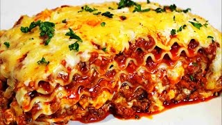 Homemade Lasagna Recipe  How to make the best Italian Lasagna [upl. by Hippel]