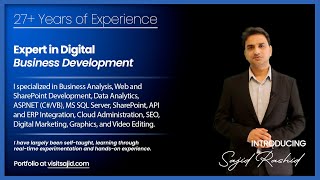 Introducing Sajid Rashid  Expert in Web Development Business Automation and Digital Marketing [upl. by Anner]