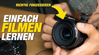 Übung Manuell fokussieren beim Videos filmen  Einfach filmen lernen Kurs  Teil 3  Jaworskyj [upl. by Einama]