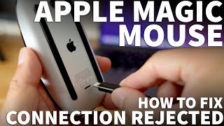 Magic Mouse Connection Rejected  How to Fix and Reconnect Bluetooth Magic Mouse Not Connecting [upl. by Alodee]