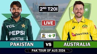 PAKISTAN vs AUSTRALIA 2nd T20 MATCH LIVE SCORES  PAK vs AUS LIVE MATCH COMMENTARY [upl. by Therese]