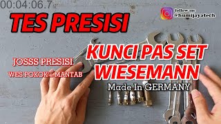 Tes Presisi Kunci Pas Set Wiesemann made in GERMANY Kualitas JOSSS [upl. by Eelarual]