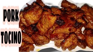 HOME MADE PORK TOCINO  Kusina ni Xixi [upl. by Arzed]