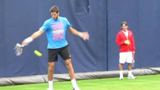 Juan Martin del Potro Hitting Things Very Very Hard Queens 2011 [upl. by Brynn290]