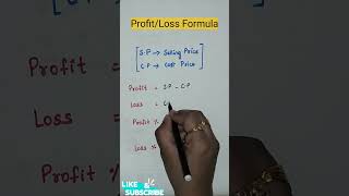 ProfitLoss Formula maths mathsformula shortsfeed trending viralshorts mathstricks [upl. by Klotz]