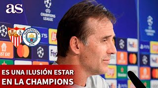 SEVILLA VS MANCHESTER CITY  RUEDA de PRENSA previa de LOPETEGUI  Diario AS [upl. by Creigh872]