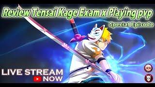 LIVE STREAMING SHINOBI WARFARE  REVIEW TENSAI KAGE EXAM X PLAYING PVP [upl. by Akinehc431]