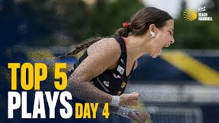 Top 5 Plays  Day 4  YAC 16 EHF Beach Handball EURO 2022 amp EHF Beach Handball Championship 2022 [upl. by Anilorak569]