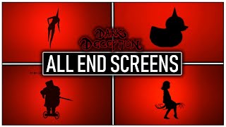 Dark Deception All End Screens Chapter 15  Dark Deception To Be Continued Screens Chapter 15 [upl. by Reinert]