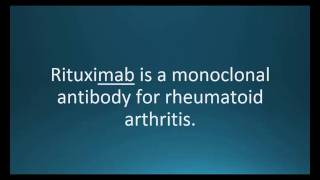 How to pronounce rituximab Rituxan Memorizing Pharmacology Video Flashcard [upl. by Ehtiaf]