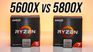 AMD Ryzen 5 5600X vs Ryzen 7 5800X  6 or 8 Cores [upl. by Elamaj]