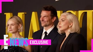 Bradley Cooper Talks Lady Gaga At Premiere of Maestro  E News [upl. by Eixid]