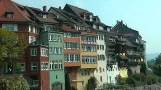 GERMANYSWITZERLAND Laufenburg hdvideo [upl. by Llerrej]