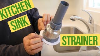 How TO INSTALL A KITCHEN SINK Strainer [upl. by Belac]