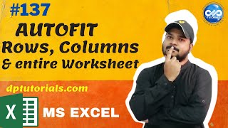 VBA Code to AutoFit rows columns and entire worksheet  Excel Tricks [upl. by Nowed]