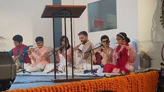 hariprasadchaurasia ji concert at Triveni 17 Nov24 Anwesha playing raagyaman to wlcm Guruji [upl. by Symon]