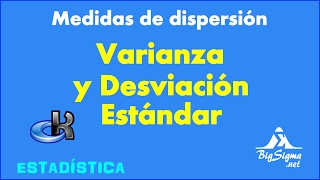 Varianza y desviación estándar  medidas de dispersión [upl. by Trow942]