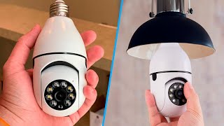 Best 360 Degree Light Bulb Security Camera  Quick Review [upl. by Foskett]