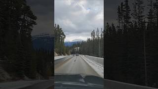 Banff shorts lake alberta canada travel travelvlog banff tour snow snowfall mountains yt [upl. by Jory614]