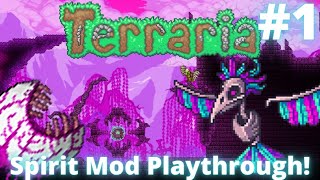 My First Ever Playthrough Terraria Spirit Mod Expert Mode Ranger Playthrough 1 [upl. by Rotce983]