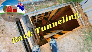 Digging the Backyard Bunker Ep16 secrettunnel bunker diy prepper [upl. by Yhcir]