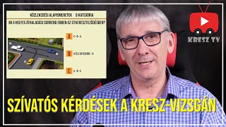 Beugratós kérdések a KRESZvizsgán [upl. by Caiaphas]