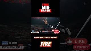 5 Star Triple Threat Match jeyuso bronbreakker mondaynightrawhighlights [upl. by Onairda]