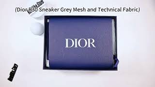 Dior B30 Sneaker Grey Mesh and Technical Fabric [upl. by Marcelline]